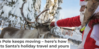 Could this be the next Blitzen? Feeding a reindeer in Lapland, Finland, north of the Arctic Circle. Roberto Moiola/Sysaworld/Moment via Getty Images